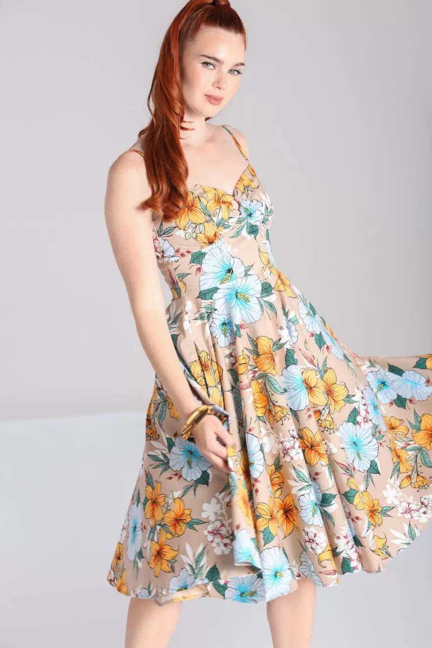 Sale Hell Bunny Popsoda Beige