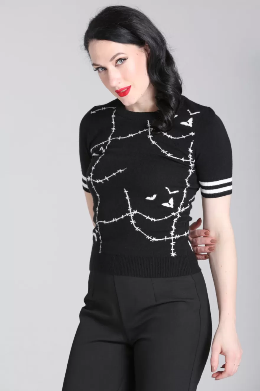 Outlet Hell Bunny Popsoda Black / White