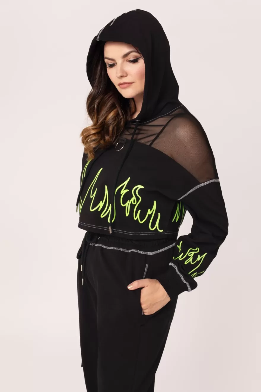 Online Hell Bunny Popsoda Black/Green